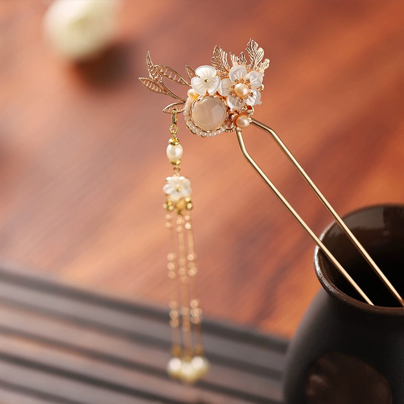 Long Kui Pink Hanfu Hairpin - CHINASQUAD