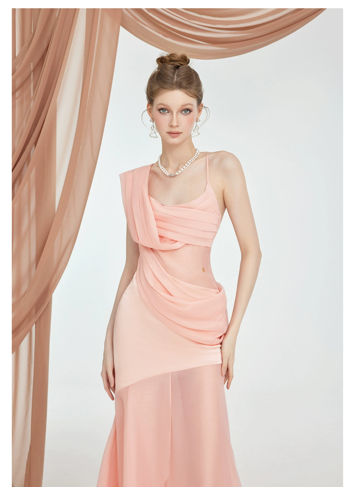 Ayla Slit Full-Skirt Dress - CHINASQUAD