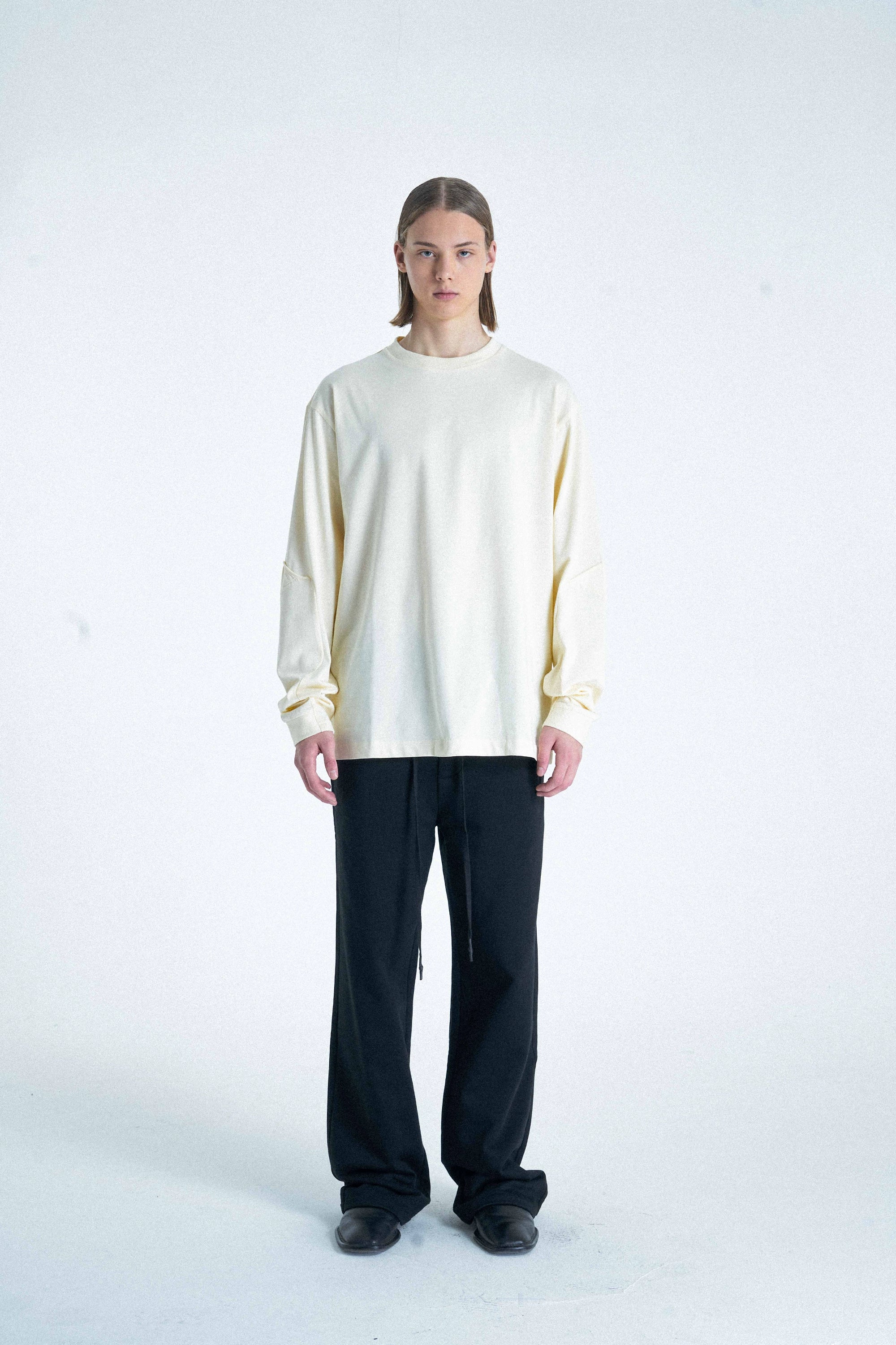 Disjointed Structure Long Sleeve T-Shirt - CHINASQUAD