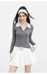 Contrast Faux-Layer T-shirt - CHINASQUAD