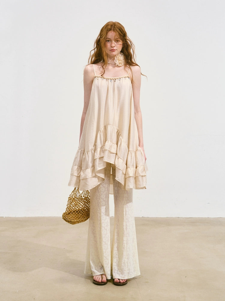 Strappy Ruffled Sexy Top & Pants Set - CHINASQUAD