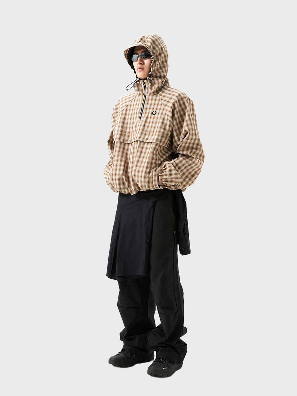 Vintage Plaid Casual Hoodie Jacket - CHINASQUAD