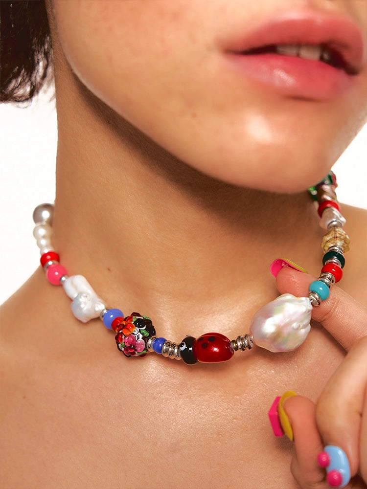 Baroque Pearl Imported Czech Glass Necklace - CHINASQUAD