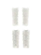 Black & White Fur Boot Covers - CHINASQUAD