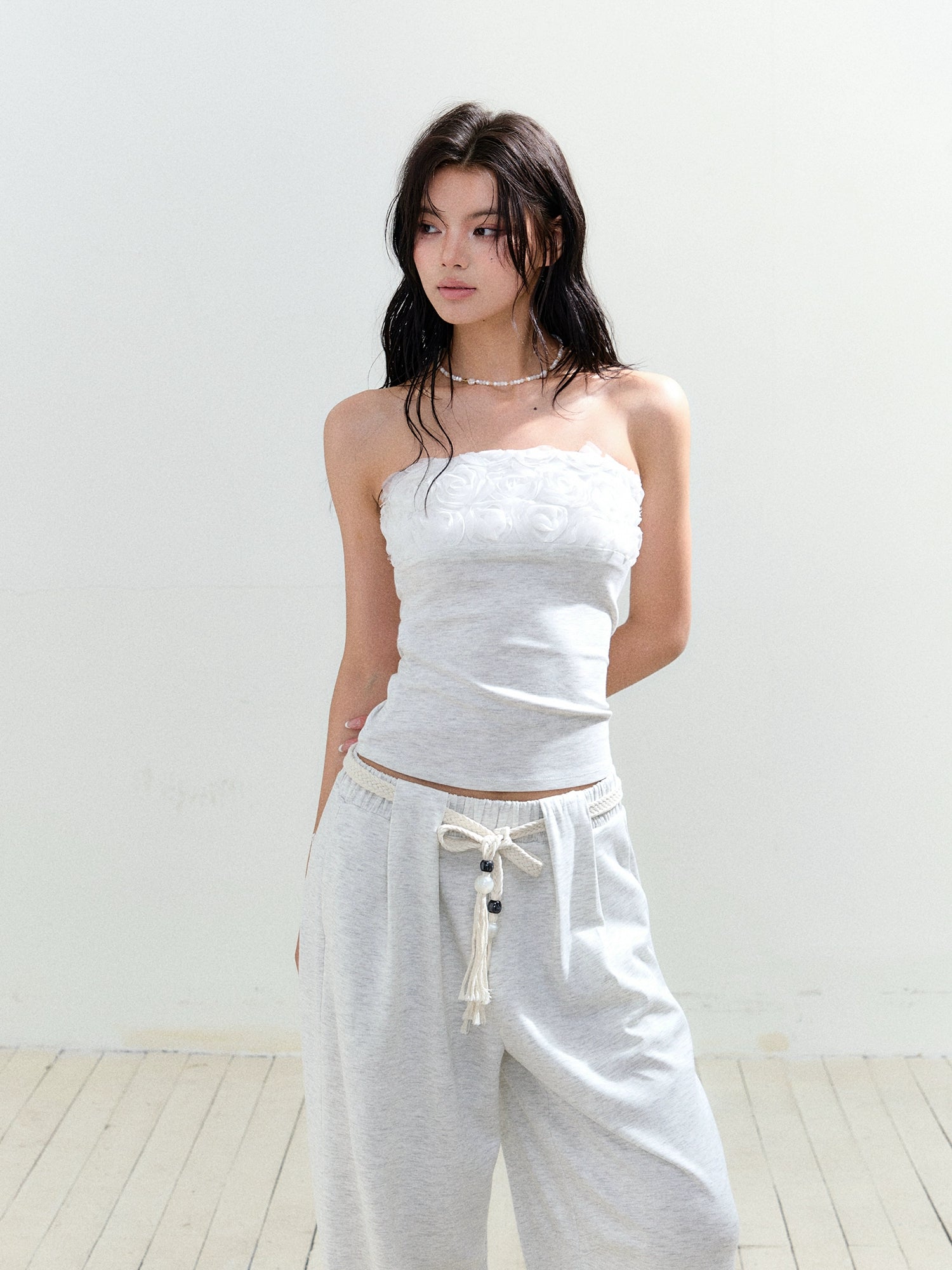 Floral Lace Patchwork Bustier - CHINASQUAD