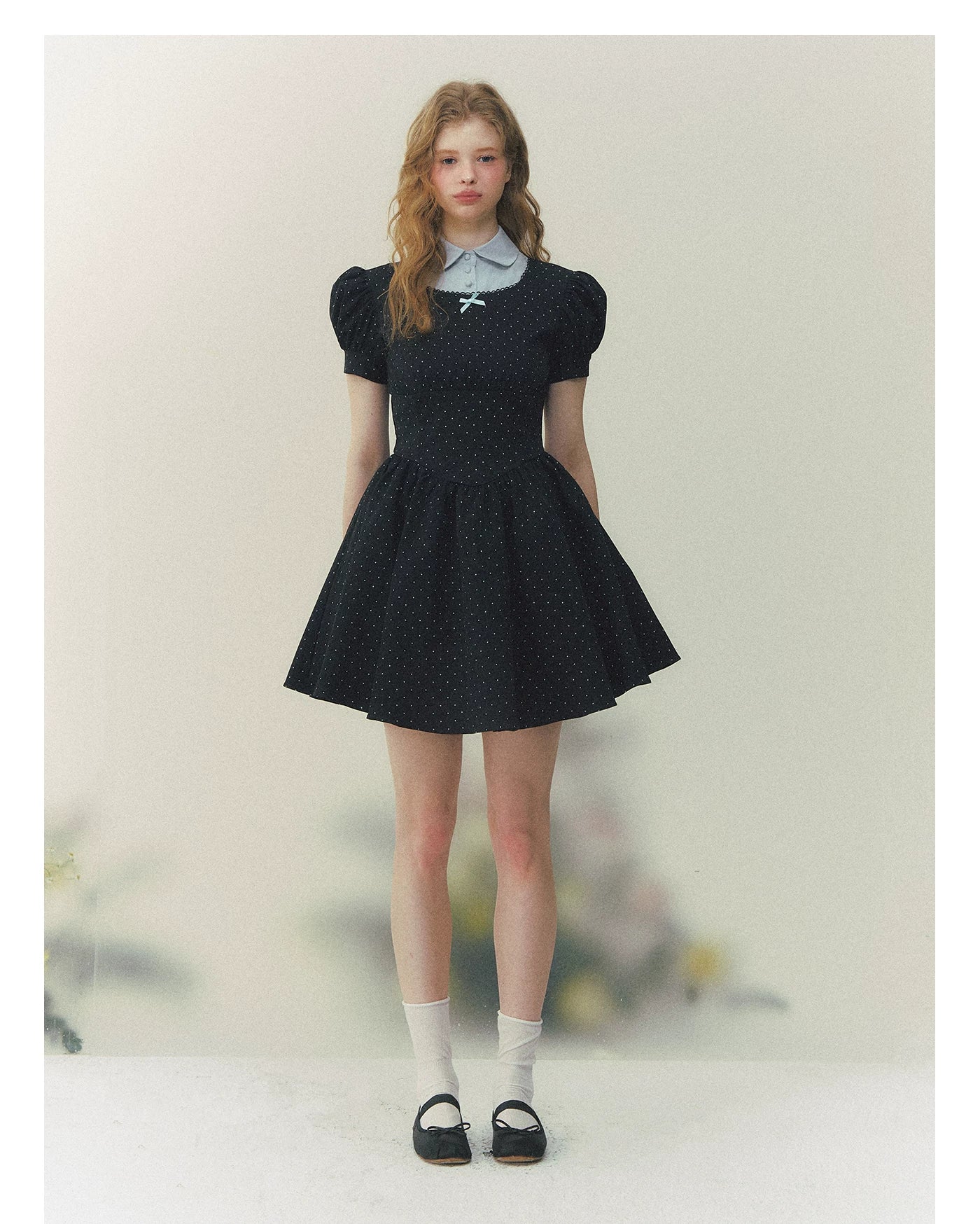 Polka Heiress Puff Dress