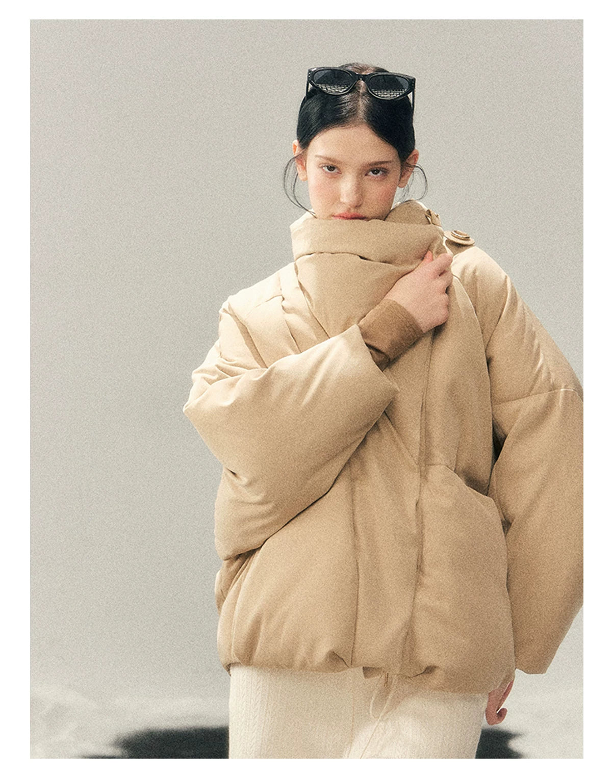 High Neck 90% Down Winter Puffer Jacket