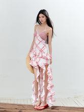 Asymmetric Ruffled Tie-Straps Dress - CHINASQUAD