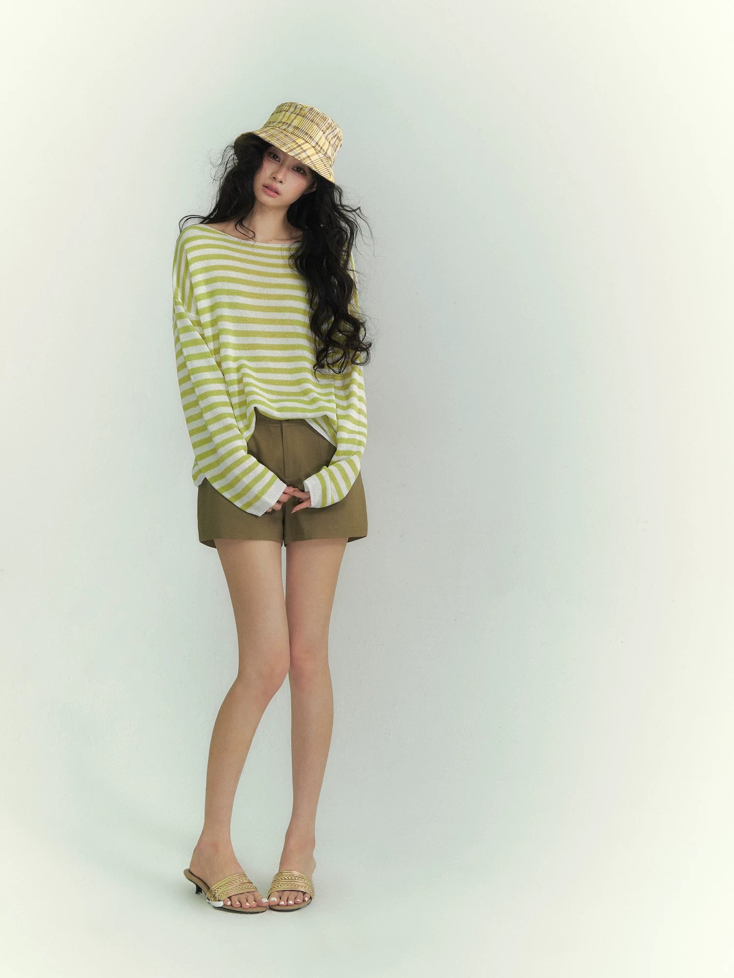 Linen Blend Tailored Vacation Shorts