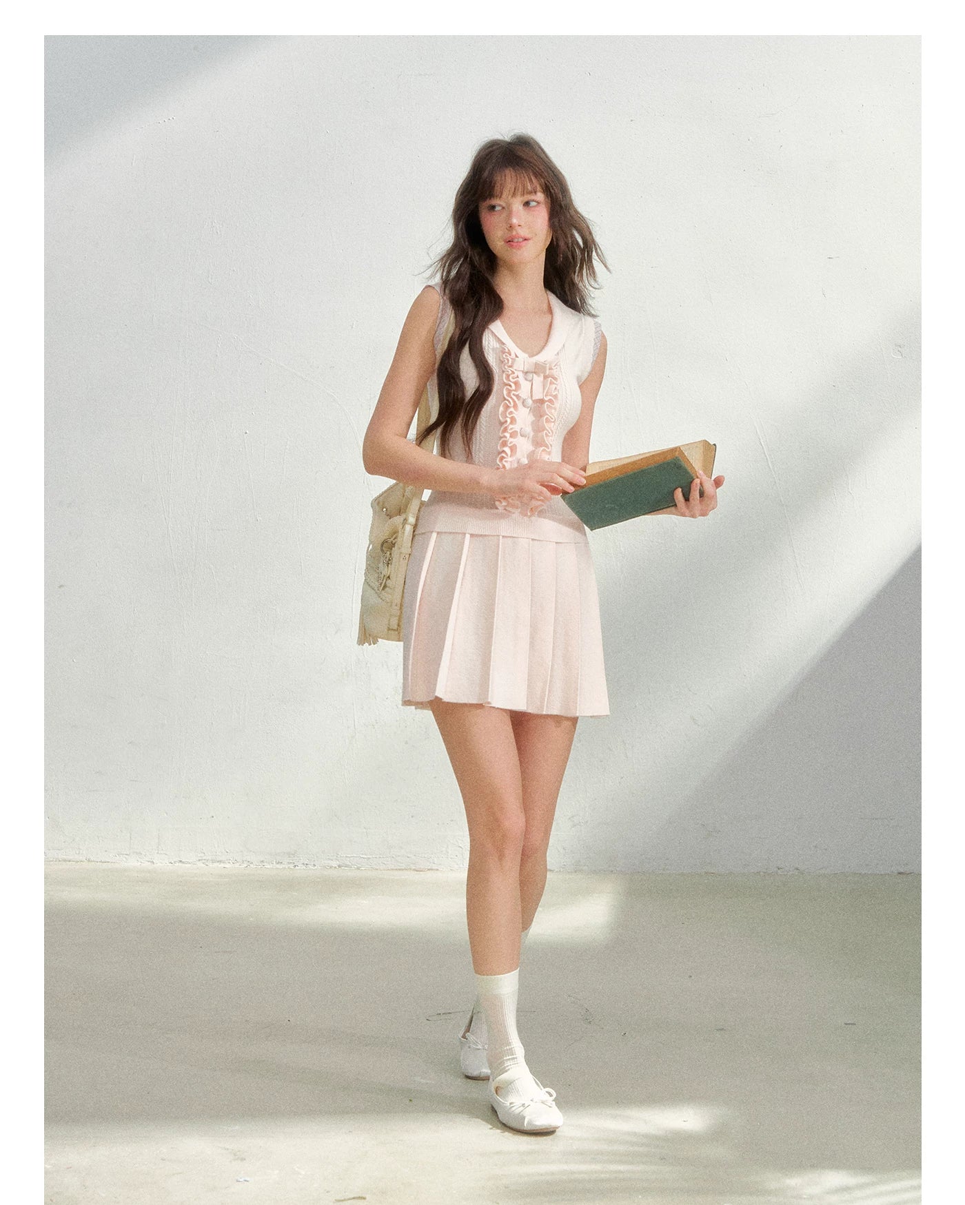Blush Sakura Preppy Knit Dress