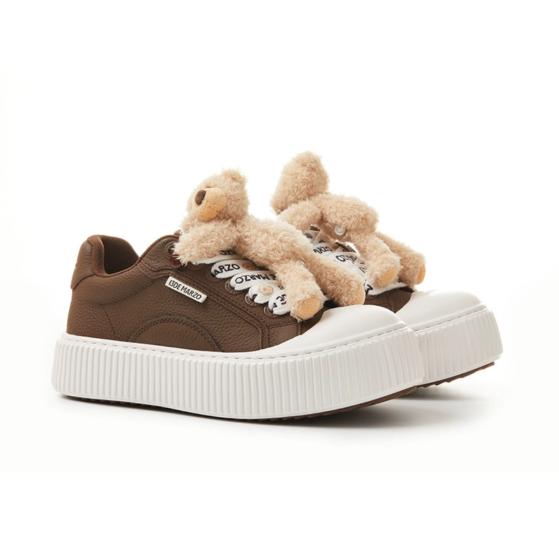 Teddy Biscuit Chunky Low-Top Sneakers