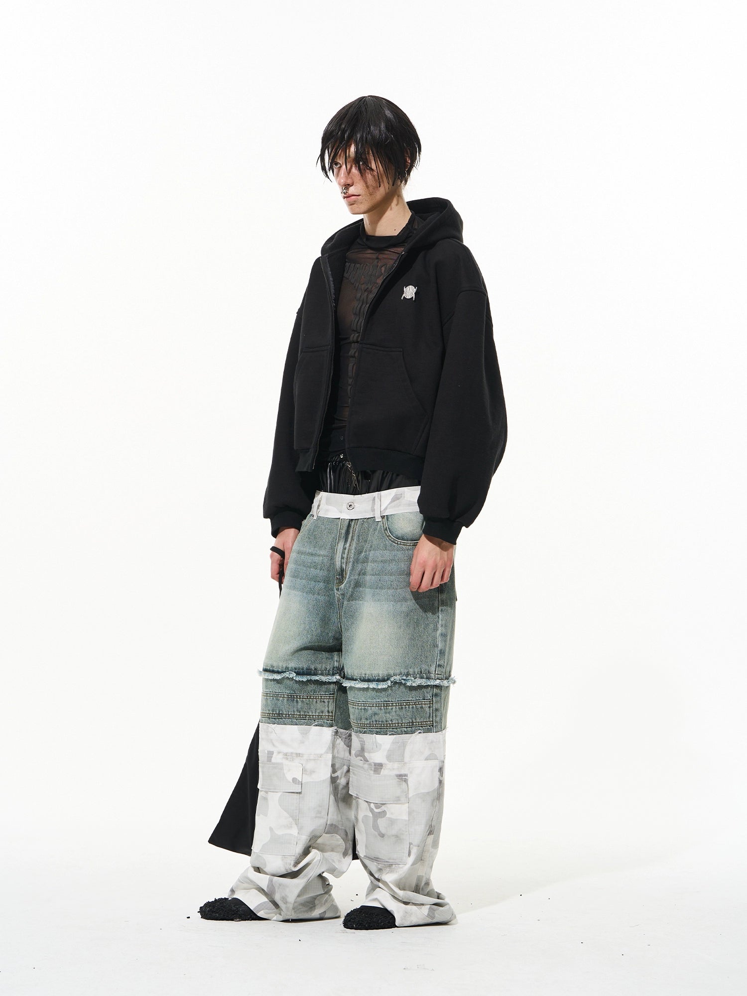 Double-Layered Camouflage Workwear Denim Pants - CHINASQUAD