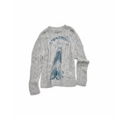 Icelandic Animal Pattern Open-Knit Sweater - CHINASQUAD