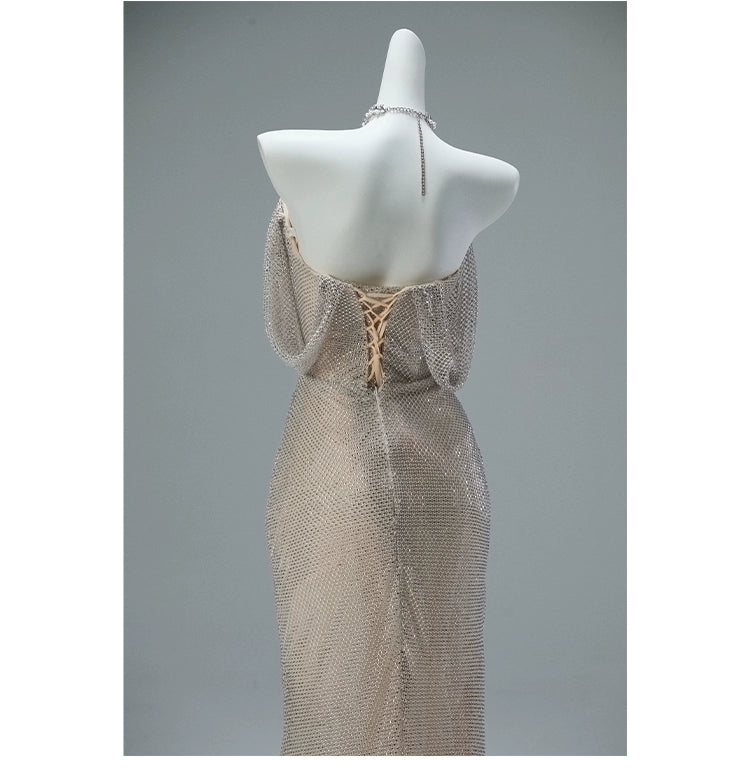 Ivory Couture Gown with Handcrafted Beading