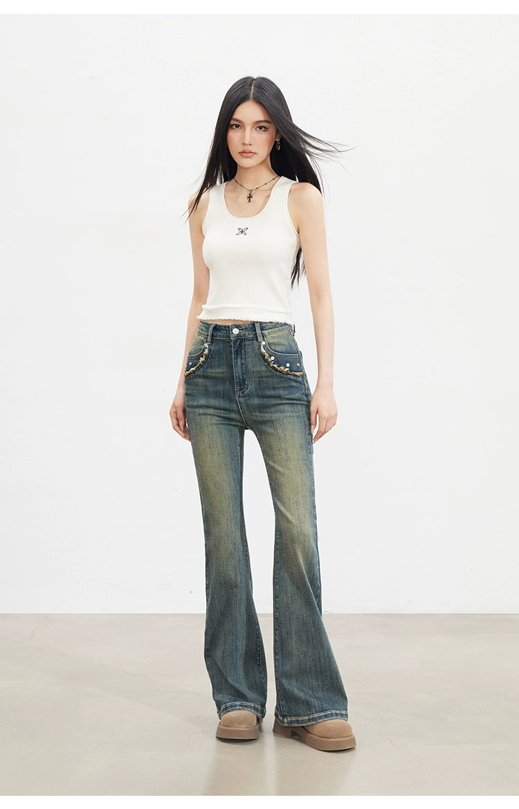 Maillard Flared Jeans - CHINASQUAD