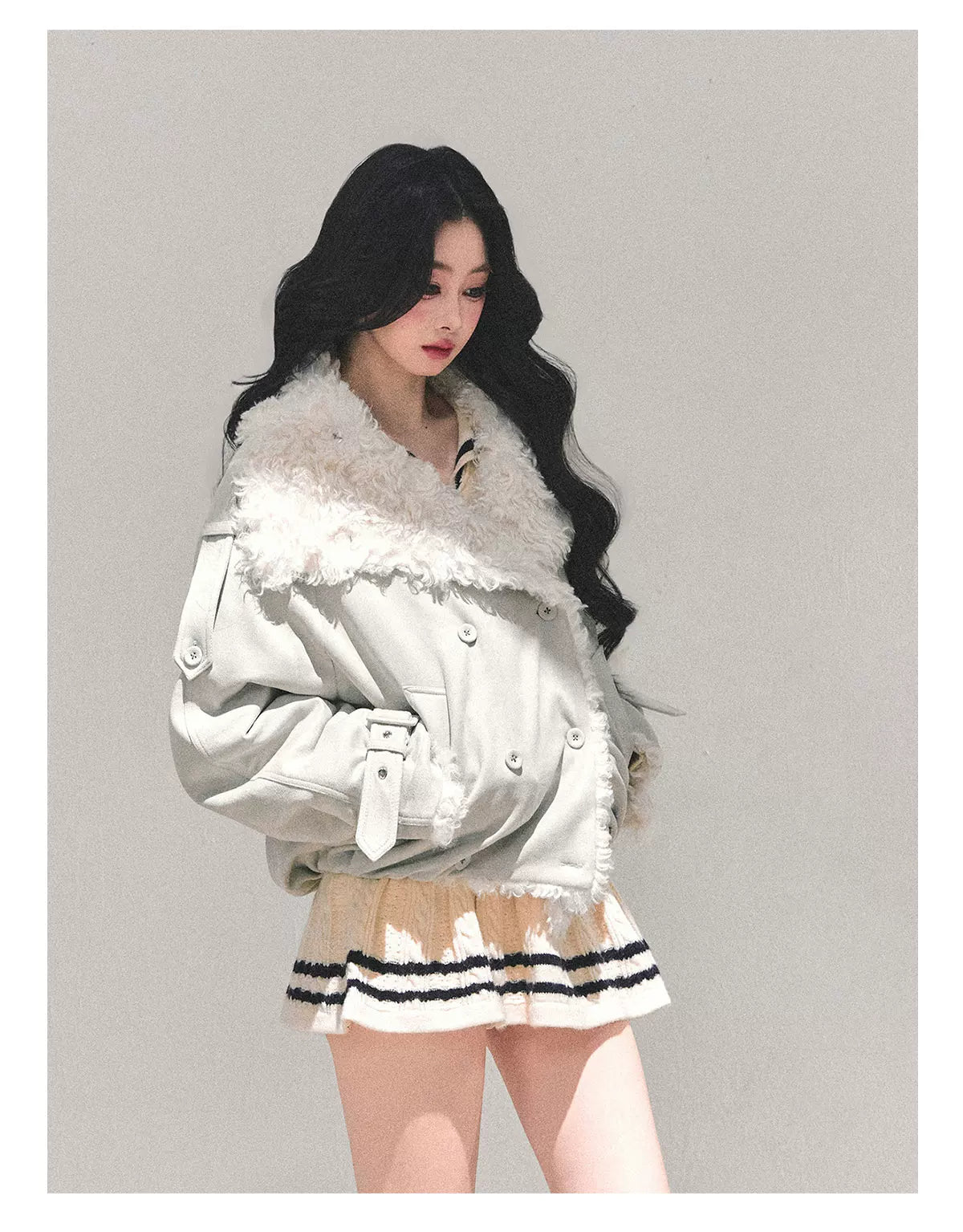 Shearling Winter Puffer Jacket