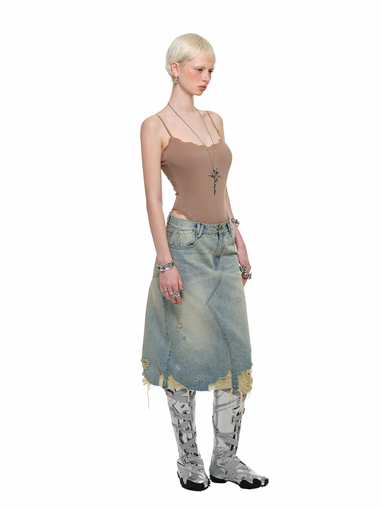 Lace Knit Bodysuit - CHINASQUAD