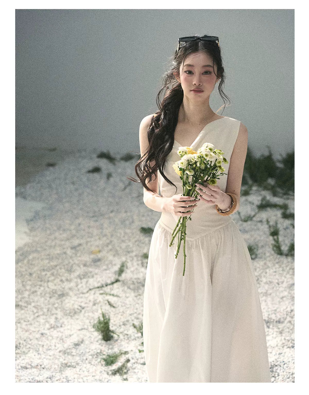 Moonlight Sonata Draped Maxi Dress