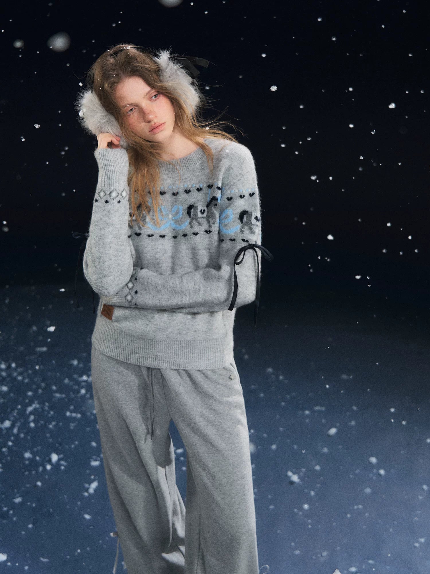 Playful Carousel Jacquard Knit Sweater