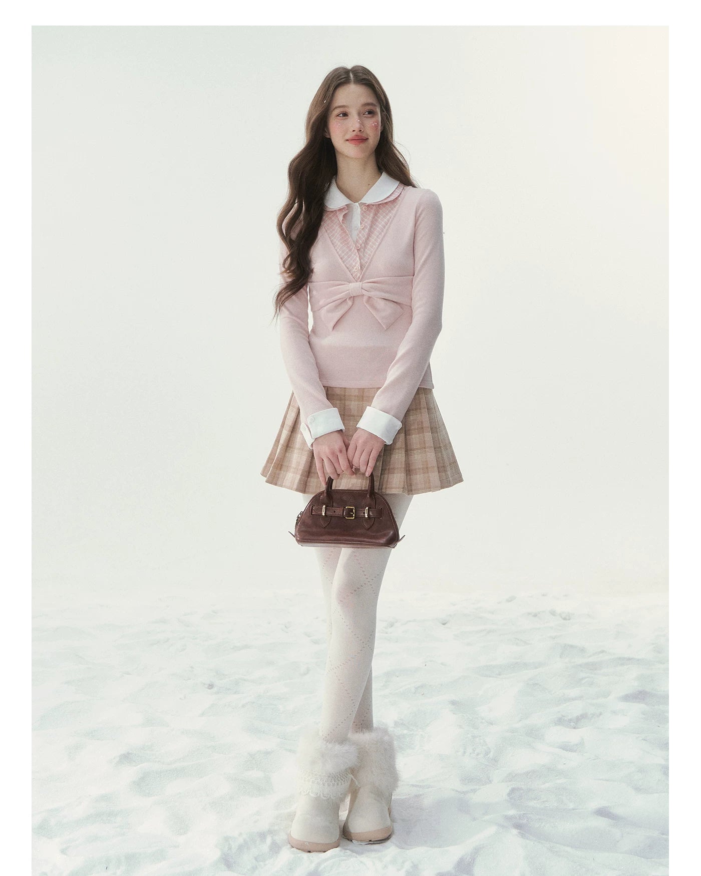 Vintage Peter Pan Collar Layered Blouse