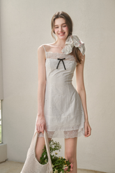 Cotton Embroidered Lace Slip Dress - CHINASQUAD