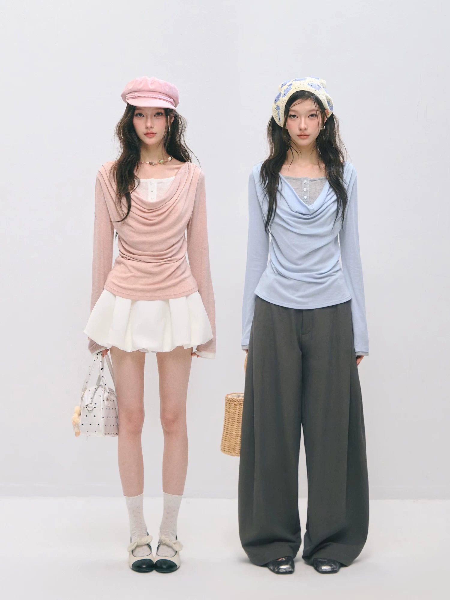 Waist-Cinching Long Sleeve T-Shirt