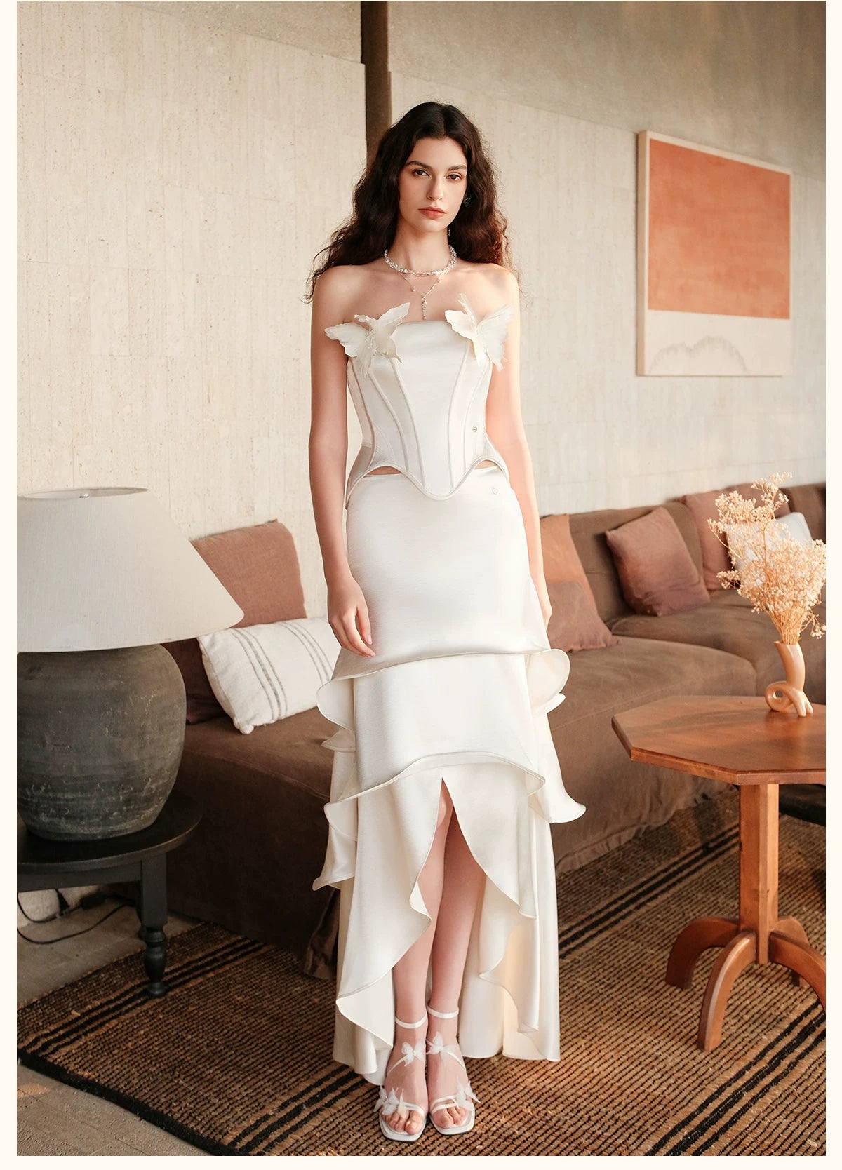 Corset Top and Mermaid Skirt Two-Piece Set