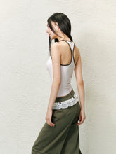 Bowknot Color-block Inner Top - CHINASQUAD