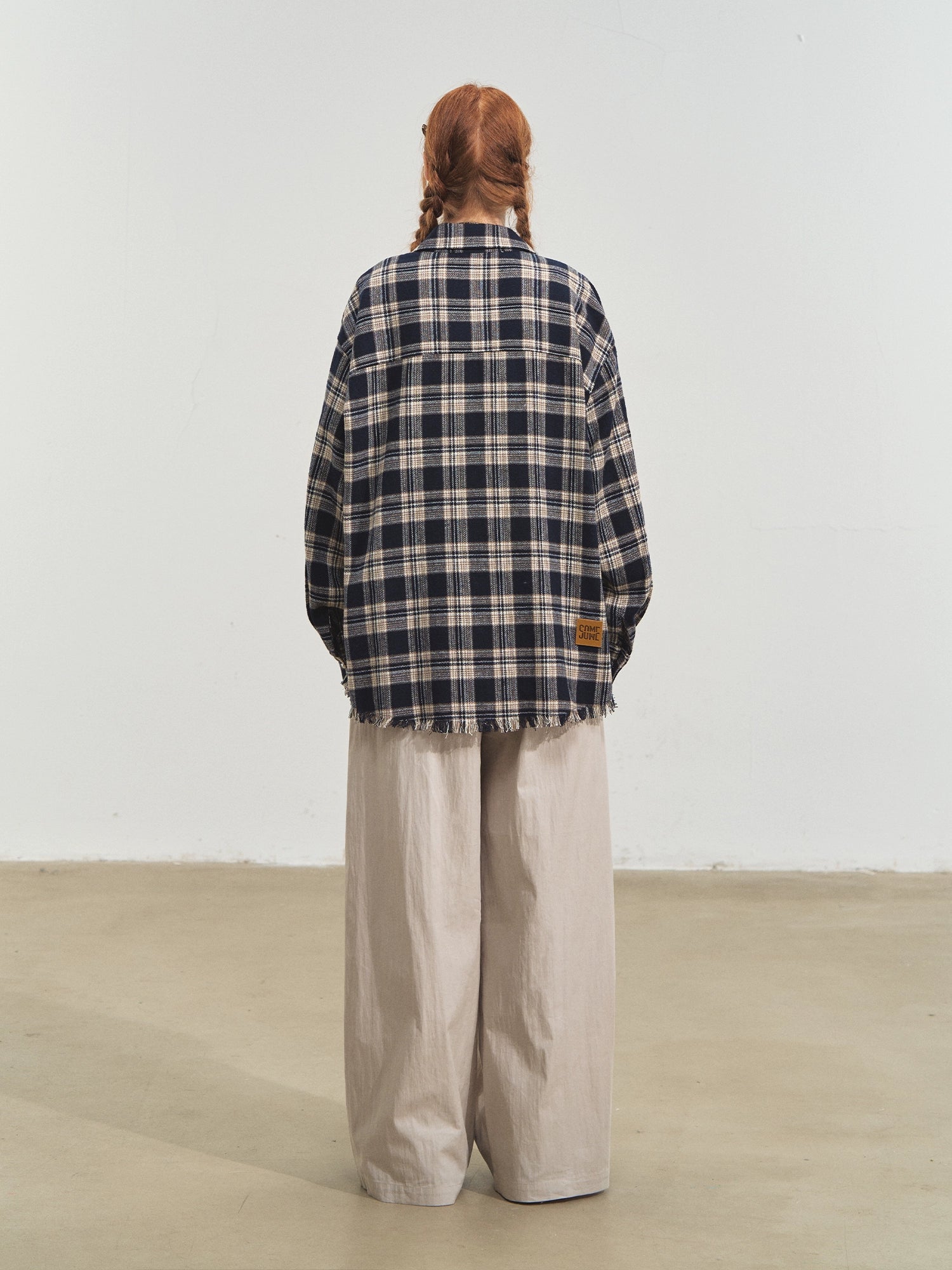 Fun Tassel Plaid Shirt