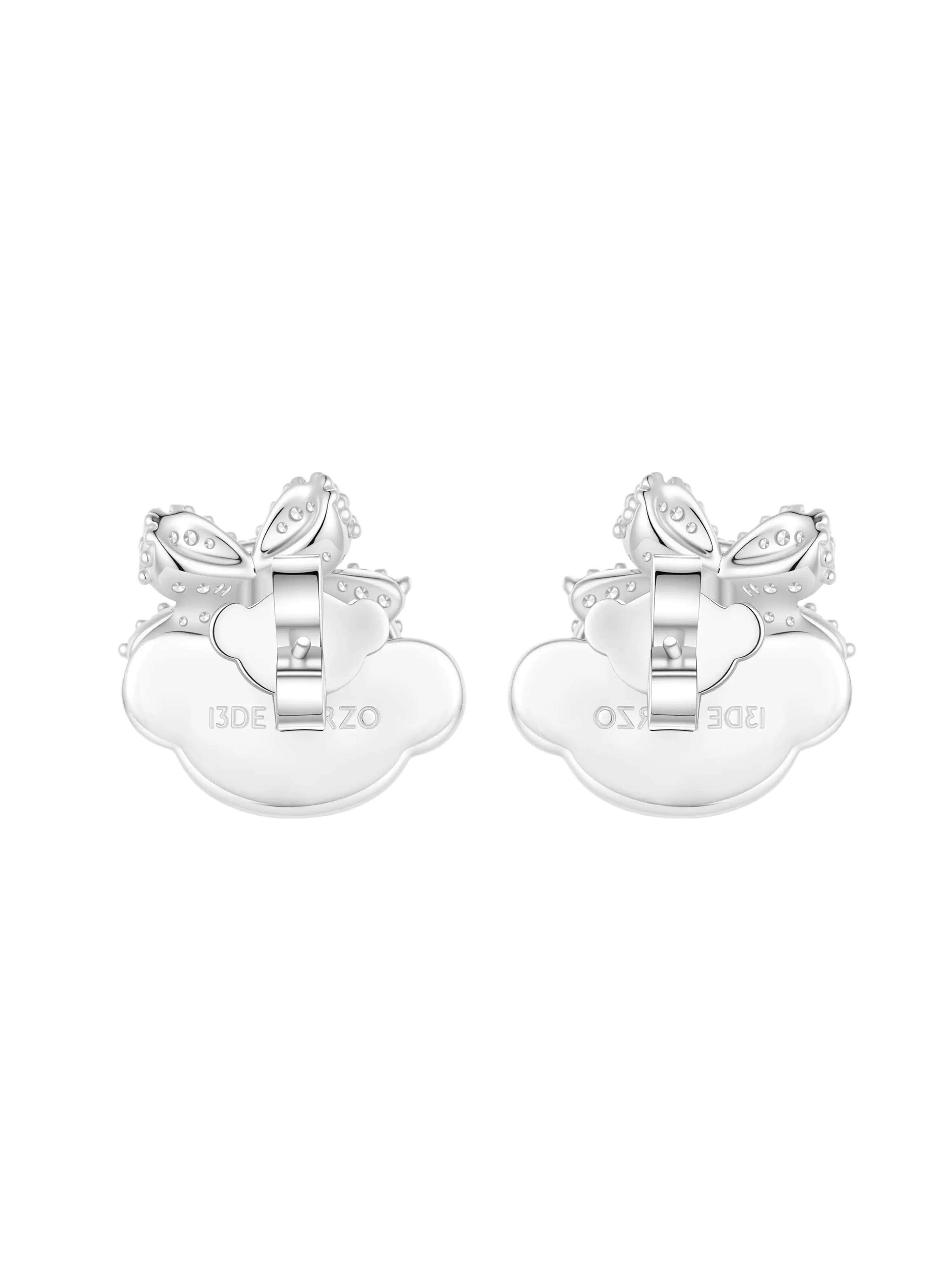 Bow Bear Silver Studs