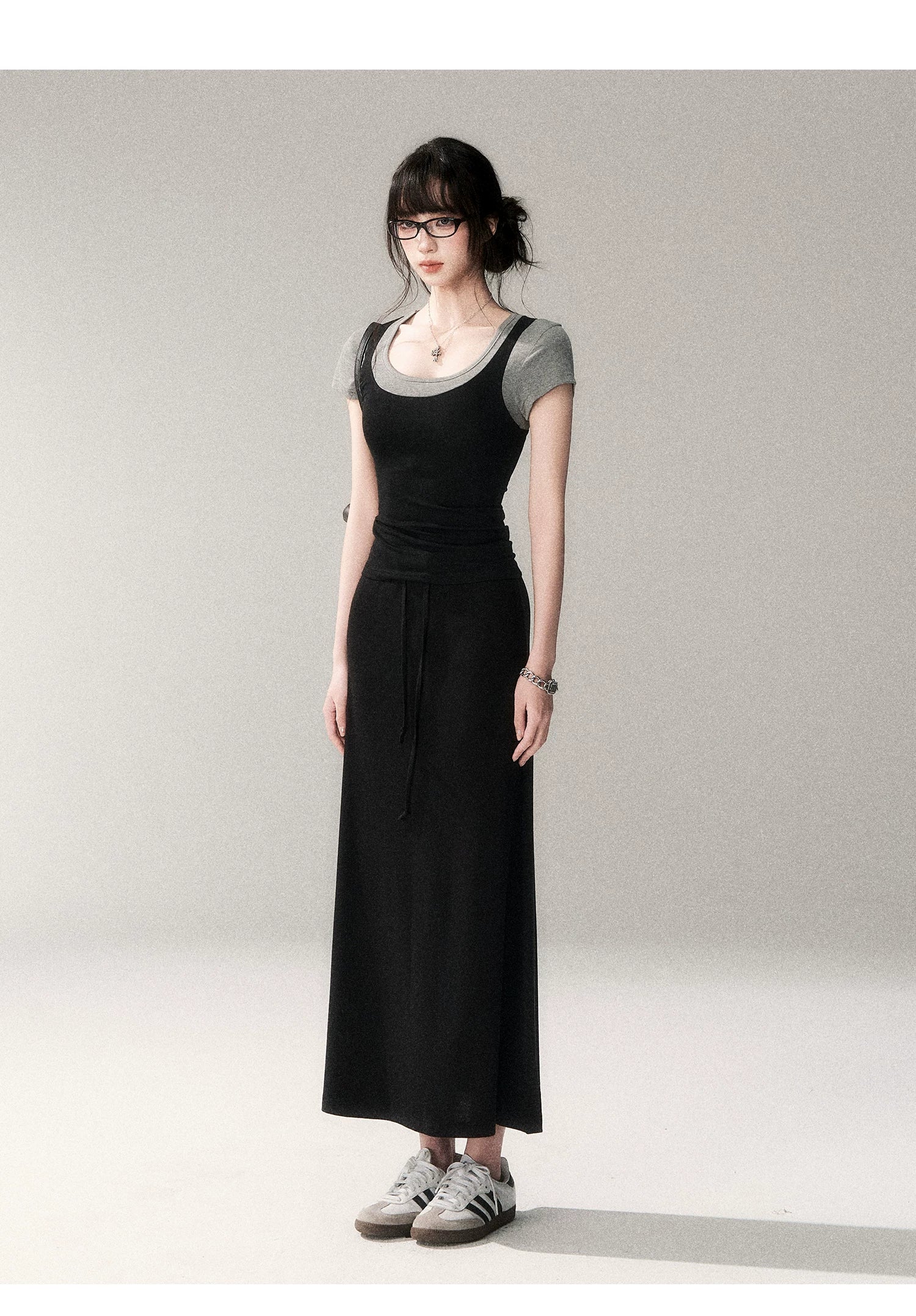 Contrast Trim Fitted Short Sleeve Tee