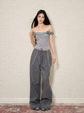 Striped Design Loose Wide-Legged Pants - CHINASQUAD