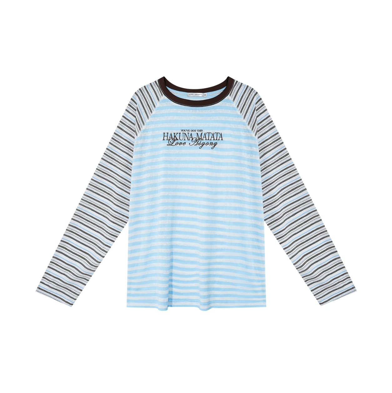 Lyocell Stripe Embroidered Blouse