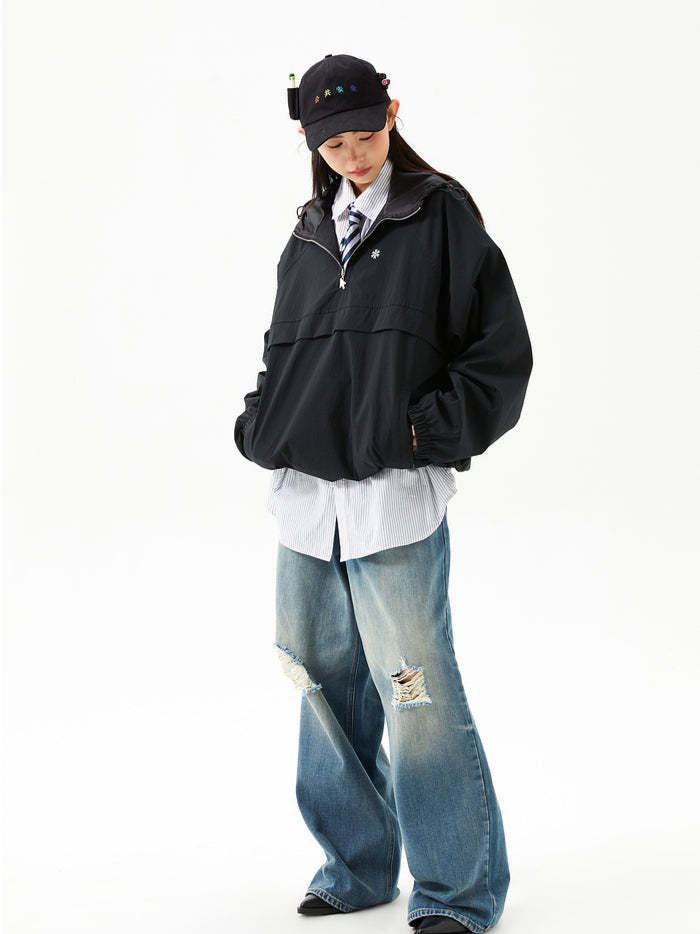 Vintage Plaid Casual Hoodie Jacket - CHINASQUAD