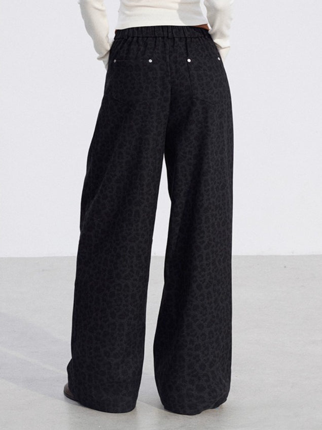 Wool-Blend Wide-Leg Trousers