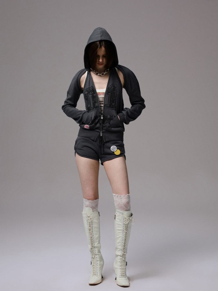 Hooded Backless Vest & Hoodie Set - CHINASQUAD