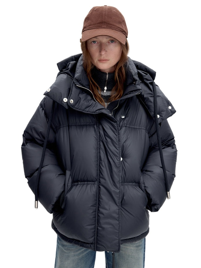 Windproof Hooded Duck Down Jacket - CHINASQUAD