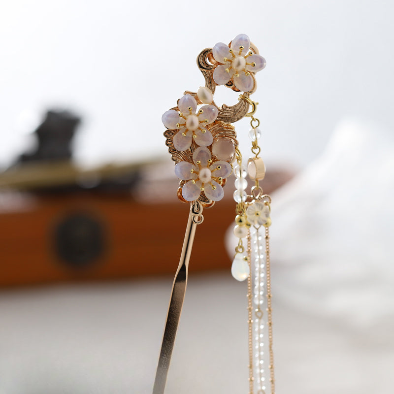 Ming Dynasty Tassels Handmade Hanfu Hairpin - CHINASQUAD