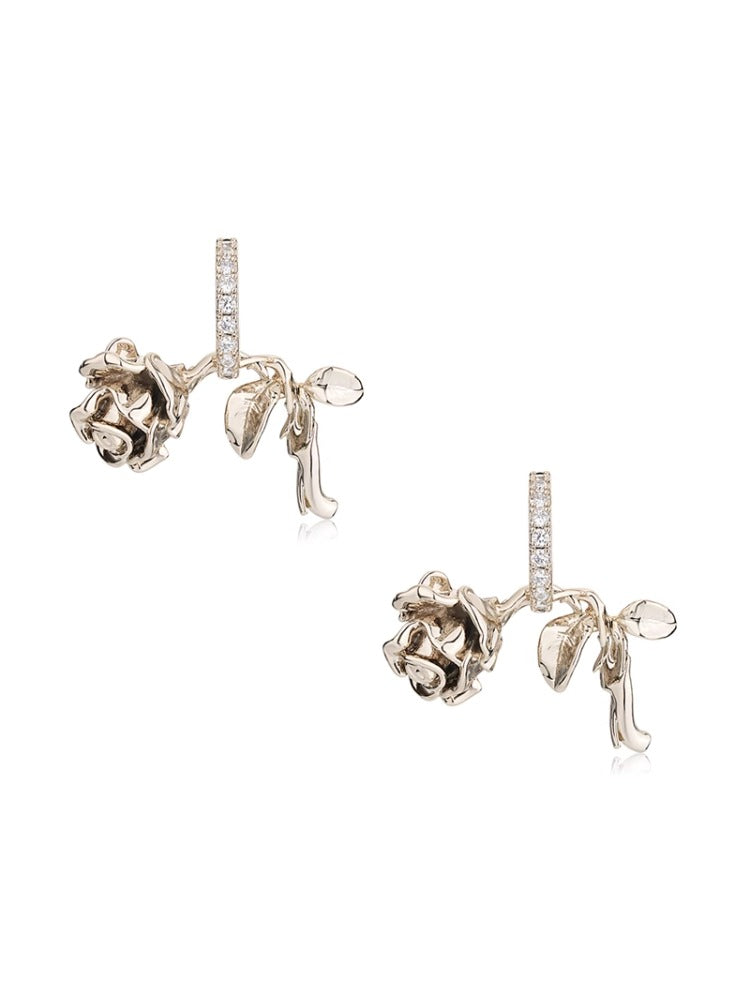 Vintage Rose Stud Earrings - CHINASQUAD