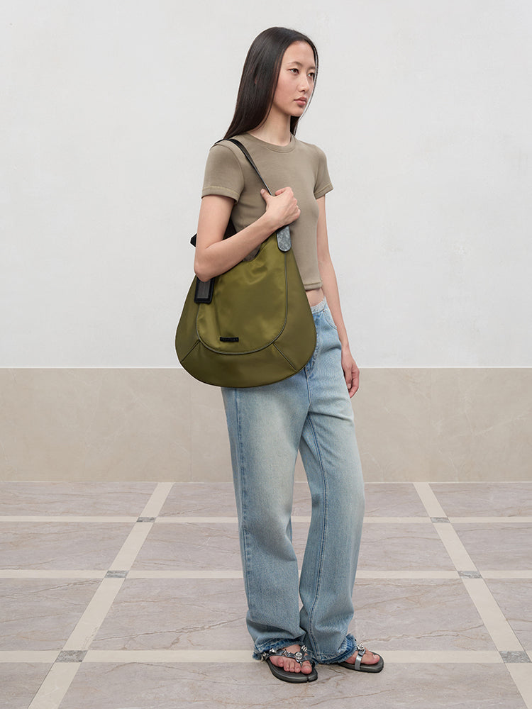 Regular-Shoulder Round Neck Short-Sleeve T-Shirt