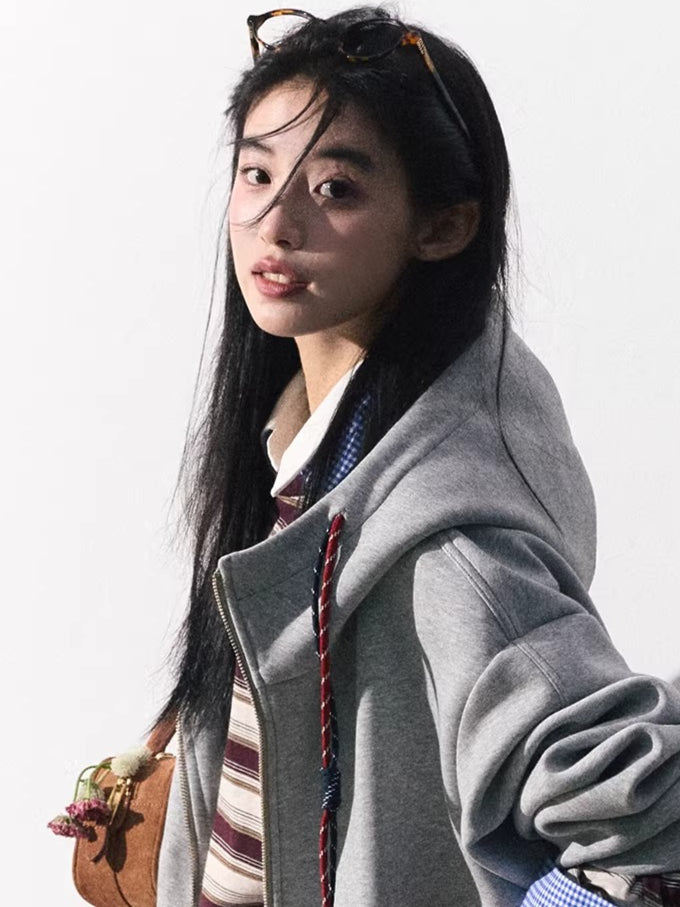 Miu-Inspired Varsity Sweatshirt & Skirt Set