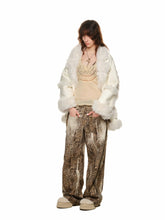 Black & White Reversible Shearling Coat - CHINASQUAD