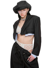Cropped Grey Blazer - CHINASQUAD