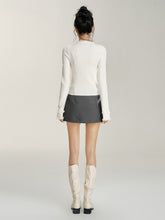 V-neck Frayed Knit Top - CHINASQUAD