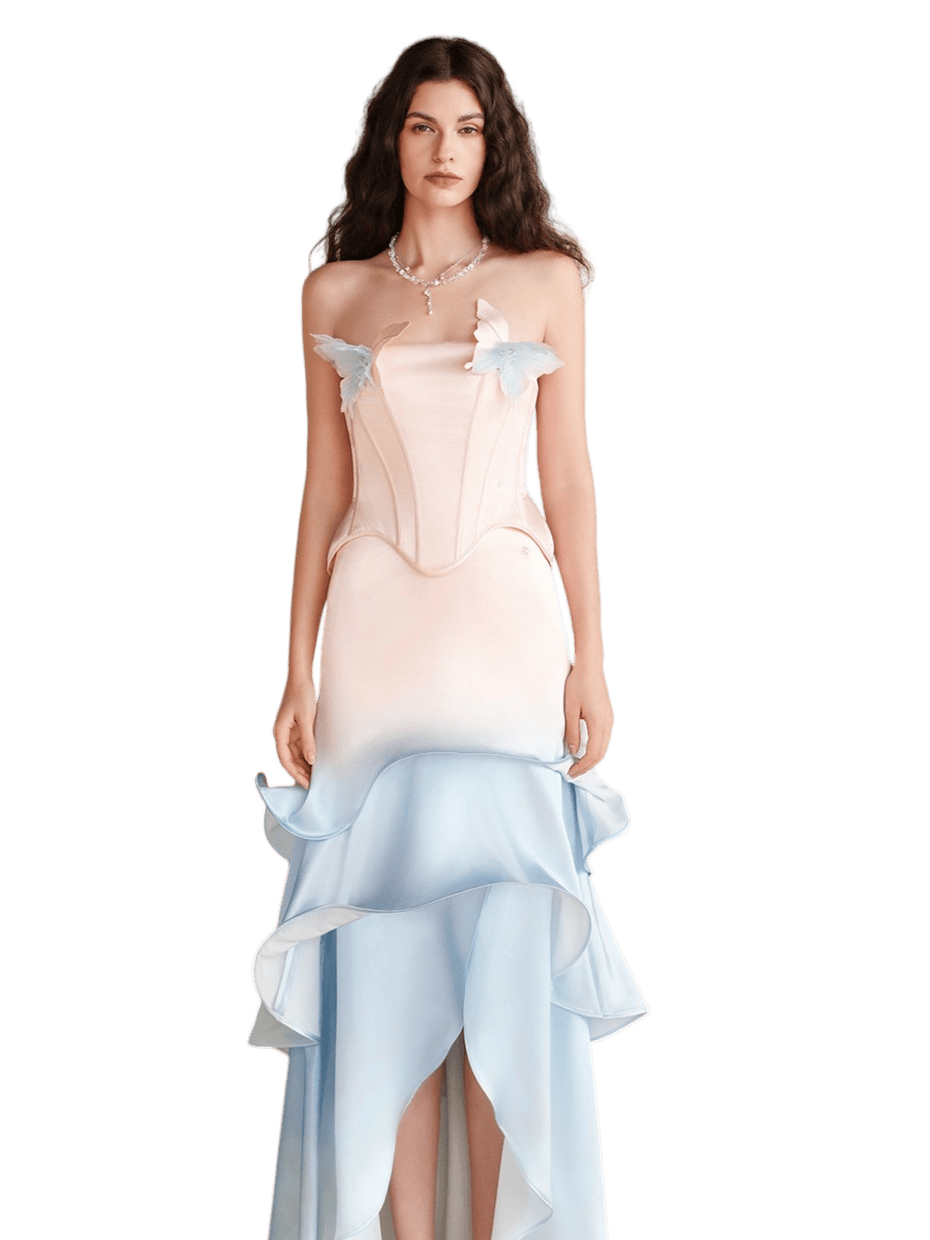 Corset Top and Mermaid Skirt Two-Piece Set