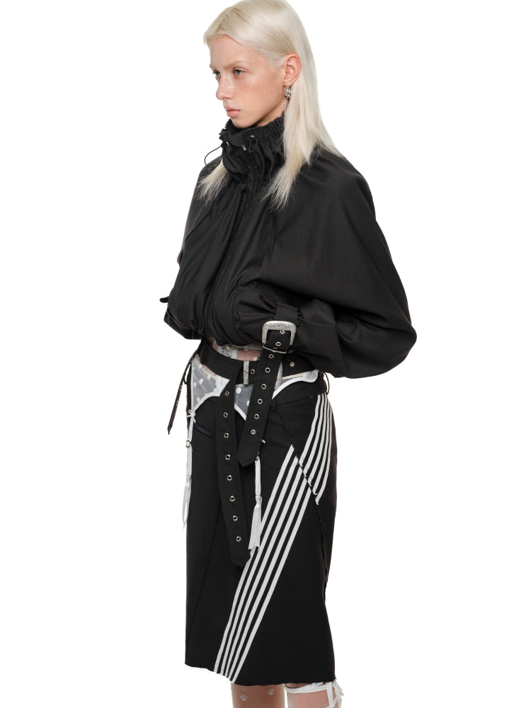 Cropped Balloon Bomber Jacket - CHINASQUAD