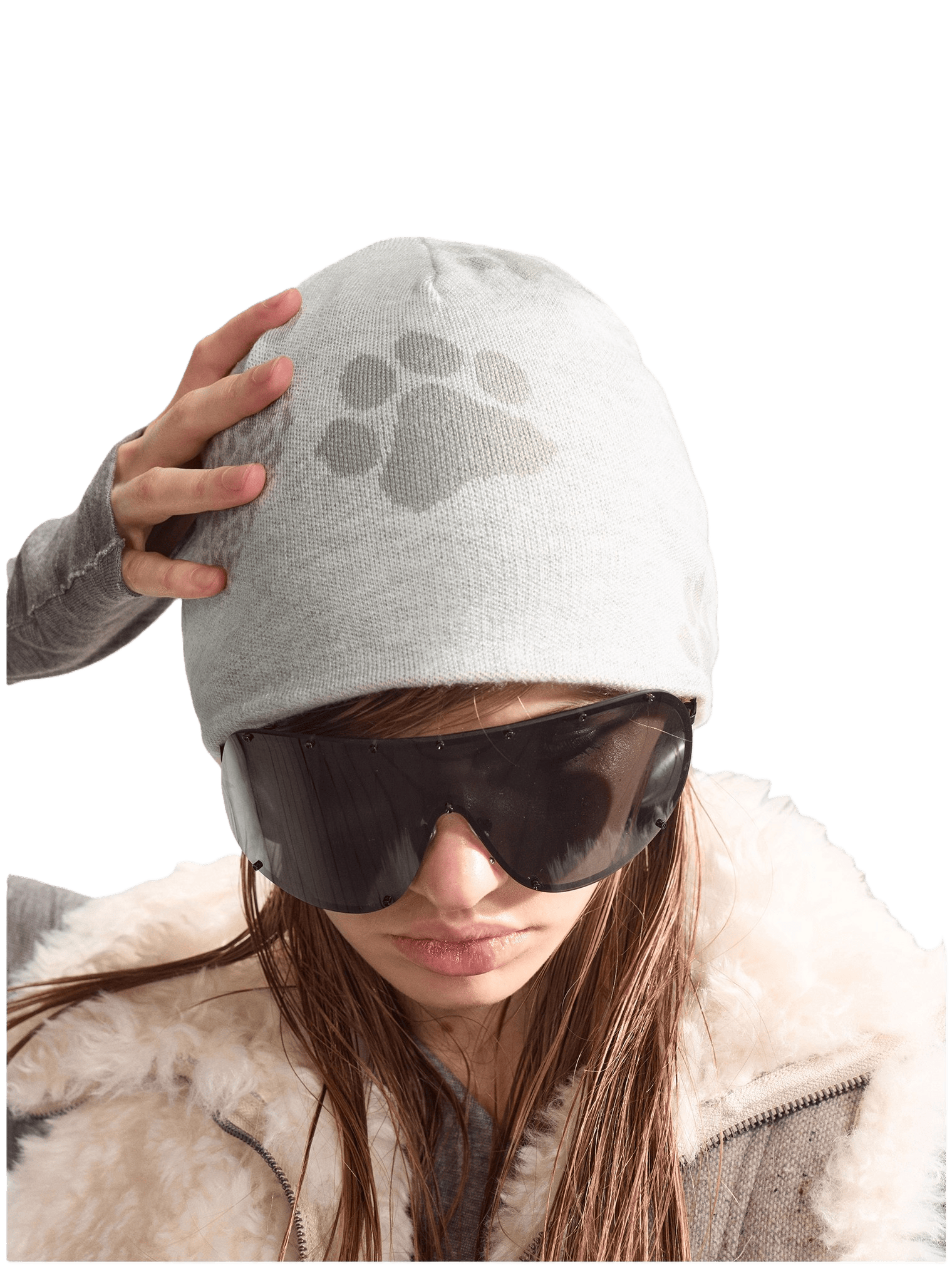 Dual-Tone Reversible Wool Knit Beanie