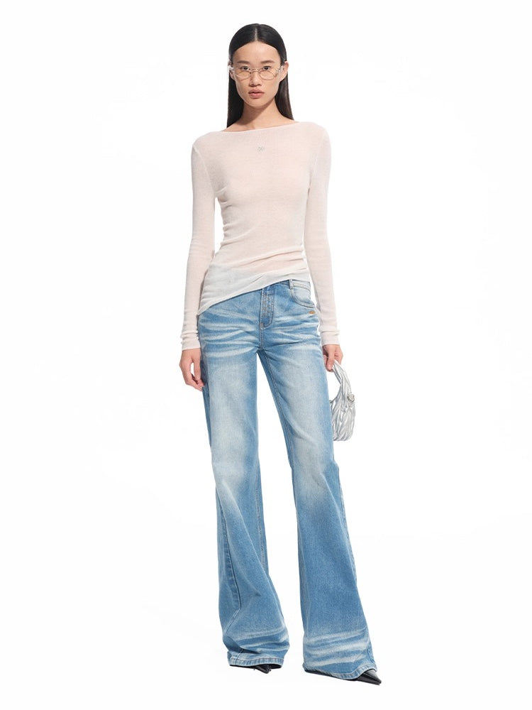 "Djembe Series" Meghan High-Neck Long-Sleeve Knit Sweater - CHINASQUAD