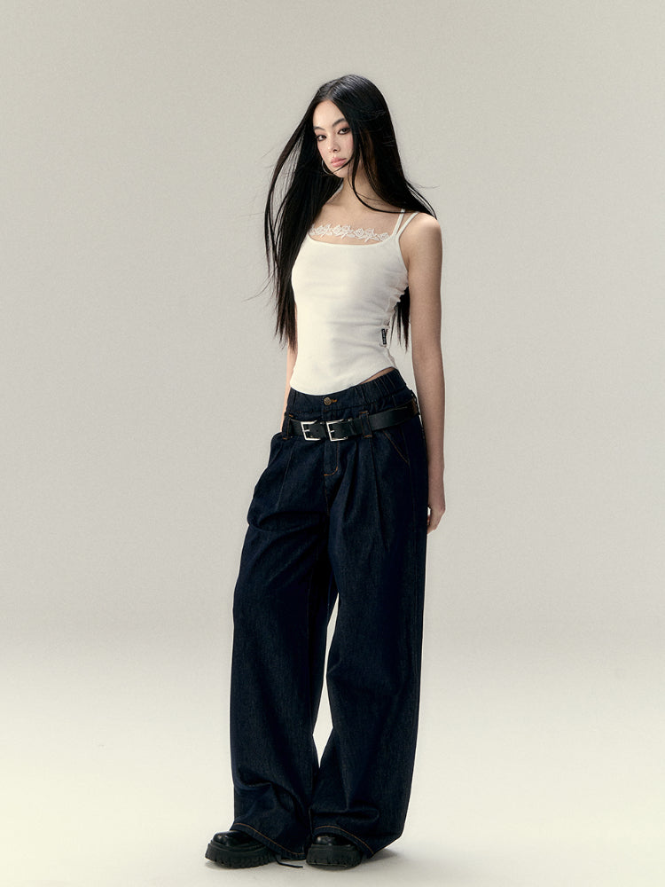 Slim Lace Cropped Camisole - CHINASQUAD