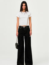 Black Garden Classic Wide-Leg Jeans - CHINASQUAD